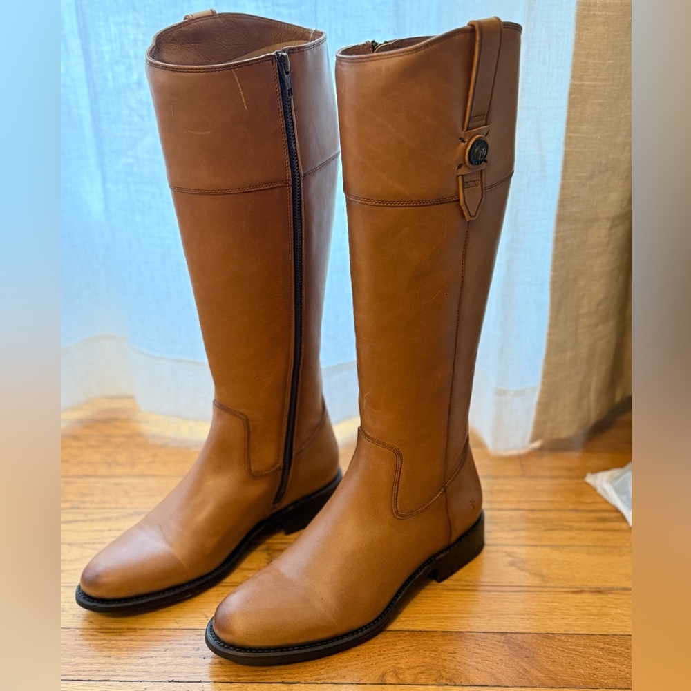 NEW FRYE Women's Jayden Button Tall-Riding Boot
